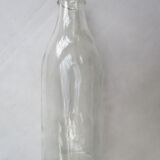 Bouteille à lait vintage en verre transparent