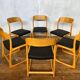 Set of 6 vintage bentwood sleigh chairs by Baumann - 1960s