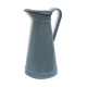 Old broc in enamelled sheet metal light blue color