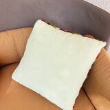 Vintage geometric canvas cushion
