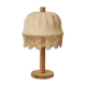 Lampe de table en bois et textile de Suède