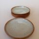 4 grey stoneware tapas plates