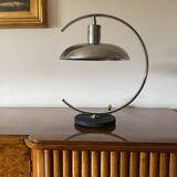 Mid-century modern chromed Table lamp, in the manner of Mariano Fortuny Italy, 1970s