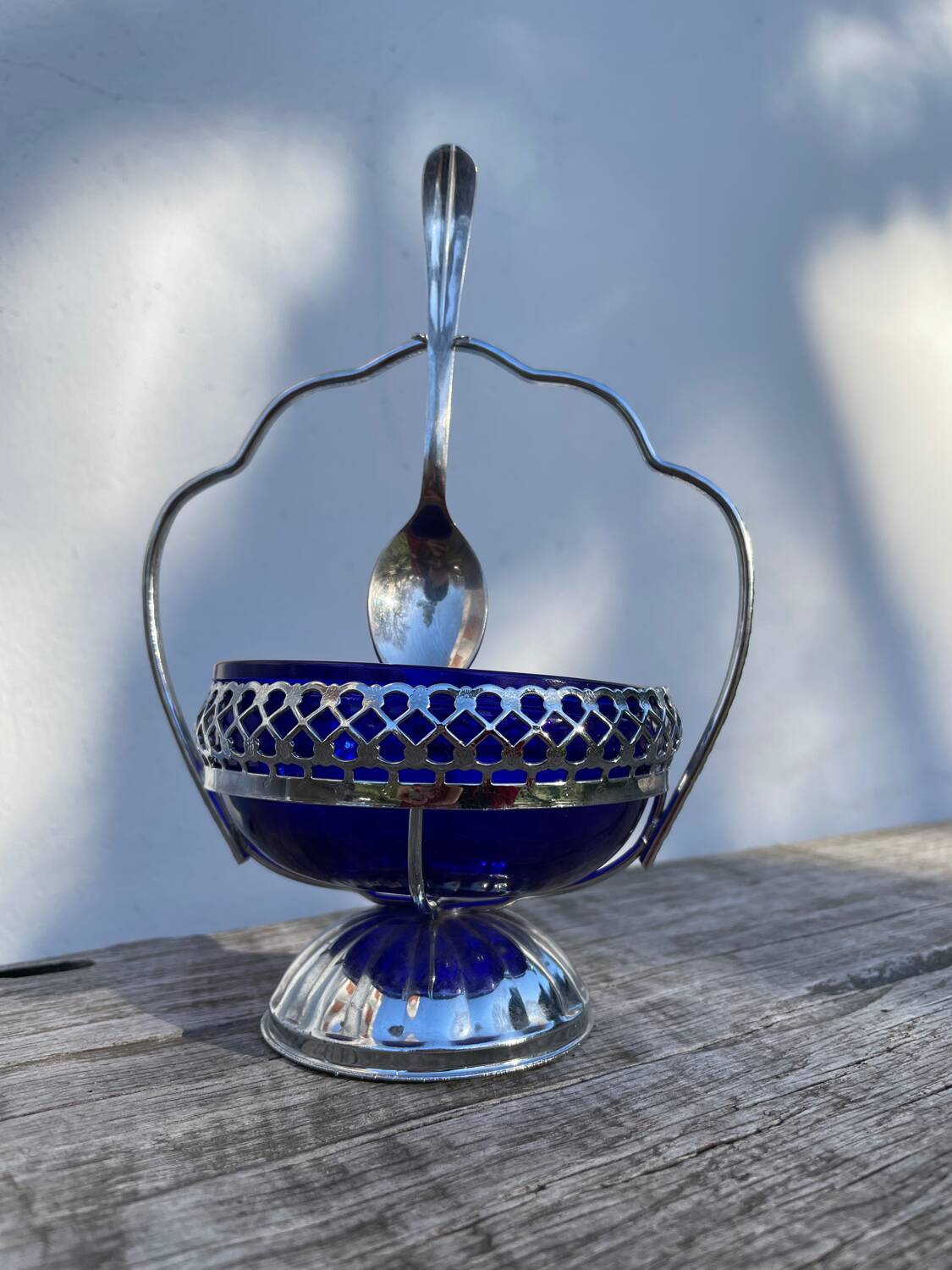 Silver-plated sugar bowl, 1970