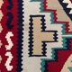 Vintage kilim 166x94 cm wool kelim rug red brown blue beige medium