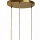 Suspension cascade triple Holophanes and vintage pendants