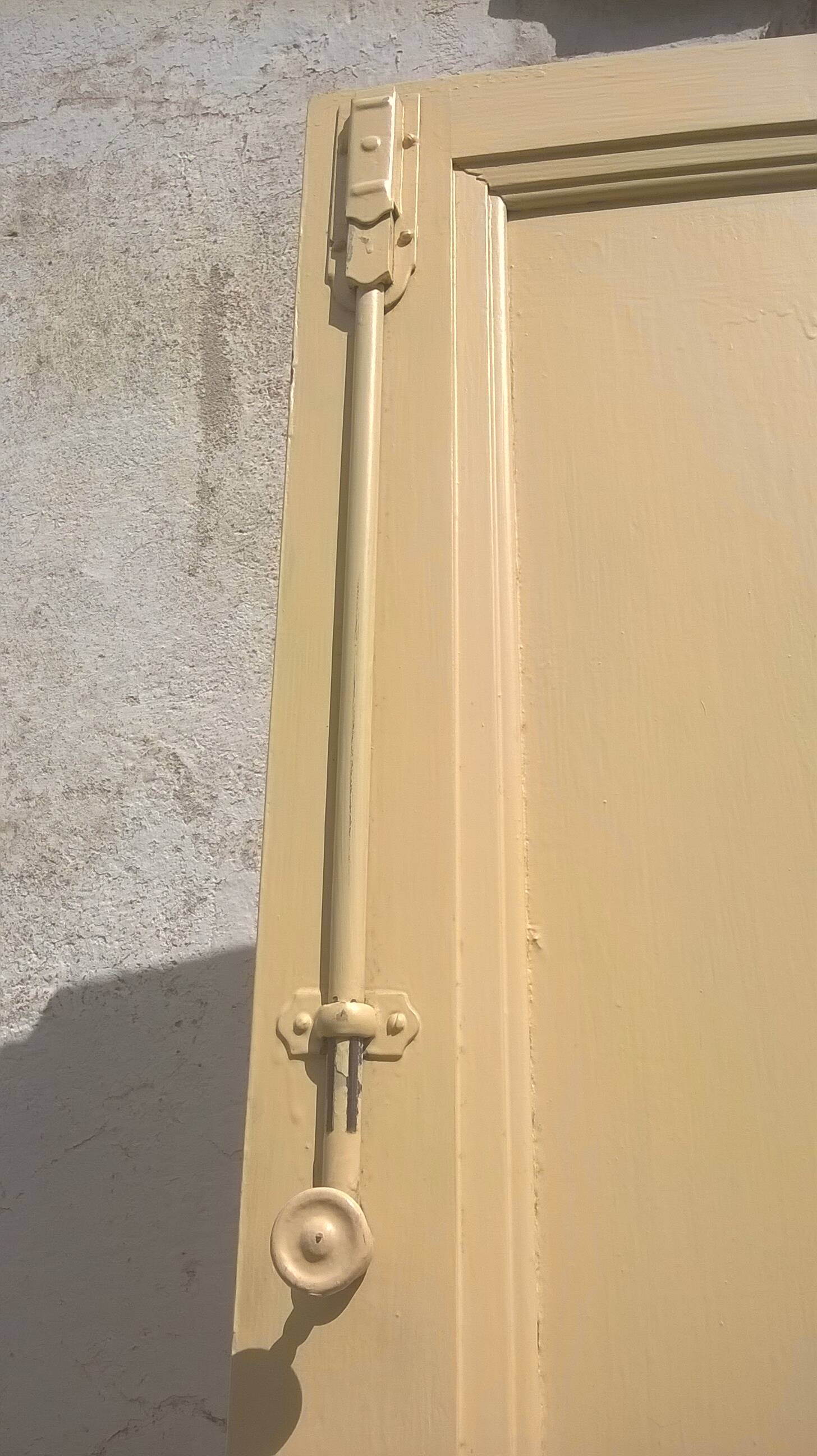 Set of large double antique wardrobe doors.