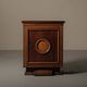 Modernist oak and leather furniture – France, circa 1940