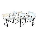 Set of 6 Mattego Grassi MG5 1970 vintage chairs