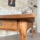 Vintage farmhouse table in solid oak.