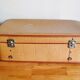 Old suitcase yellow orange