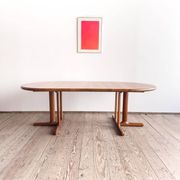 Table ronde extensible en teck de Dyrlund, Danemark