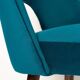 Chaise 'Shell' en Velours Vert Émeraude Milieu du Siècle, Europe, 1960s