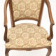 Louis XV style shepherdess armchair