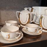 Service à thé ancien en porcelaine – estampillé jmporte de tchecoslovaquie