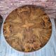 Restored Art Deco Walnut Burl Sunburst Extending Dining Table 1930s