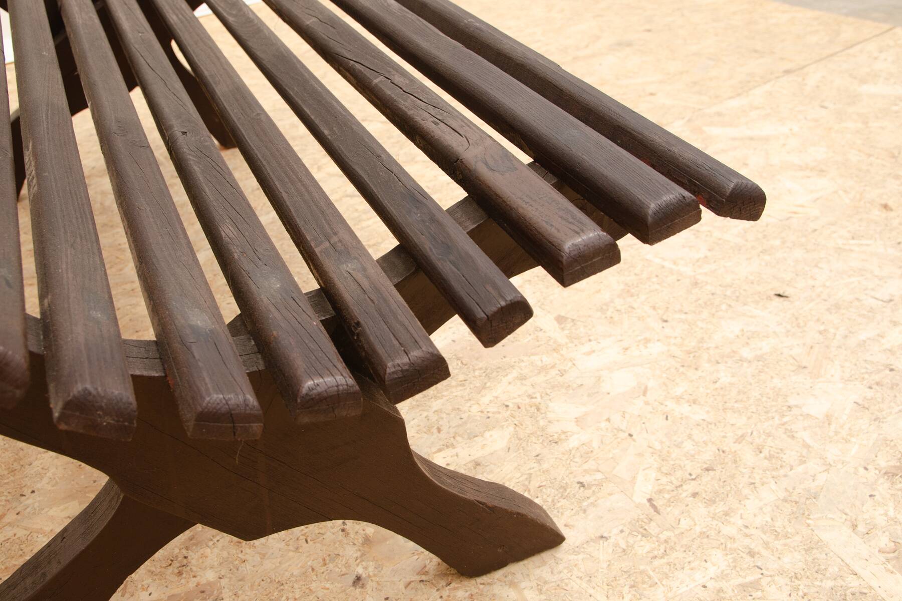 Vintage Garden bench, 1980s, Czechoslovakia