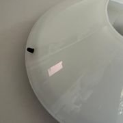 Simple opal glass wall light from the mid-century by Lamperti, 1960s, Italy.