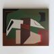 Abstract on geometric canvas 100x81cm by Bodasca