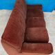Canape cinna modele kirk velours marron 1970 vintage