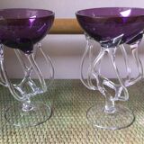 Pair of glass cups