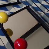 Vintage coat rack with mirror