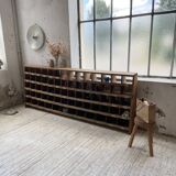 Meuble de métier pin à cases XL 250cm