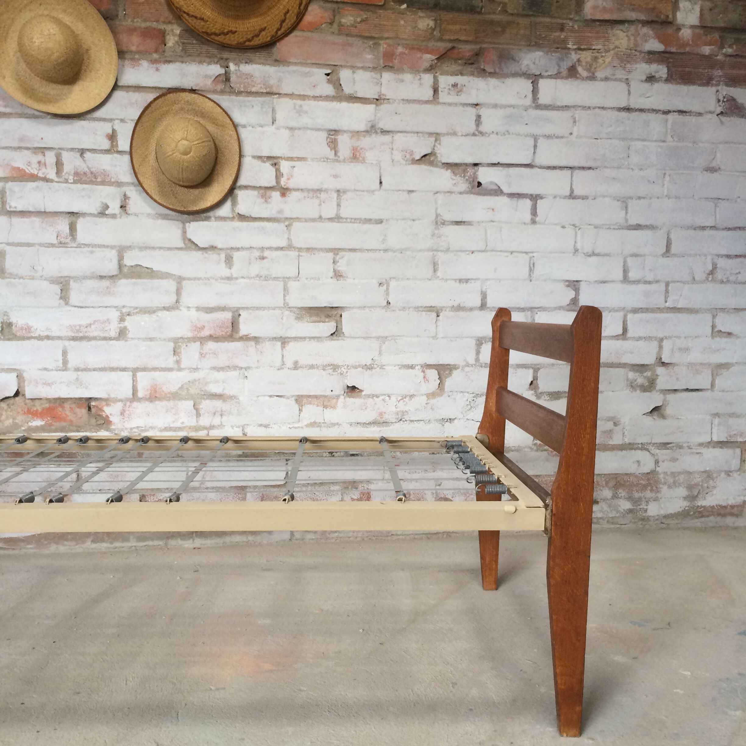 Bed scandinavian vintage compass  wood