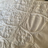 Monogrammed and embroidered castle sheet.