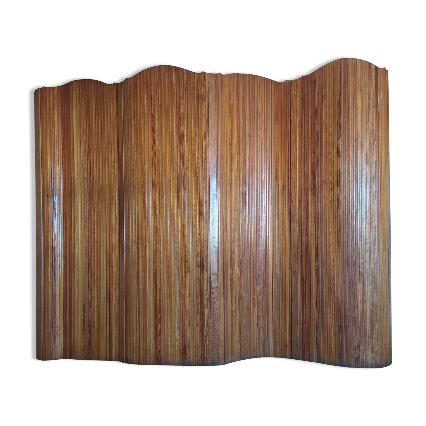 Roll-up wooden screen Baumann - 1950