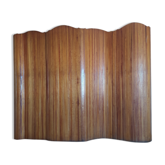 Roll-up wooden screen Baumann - 1950
