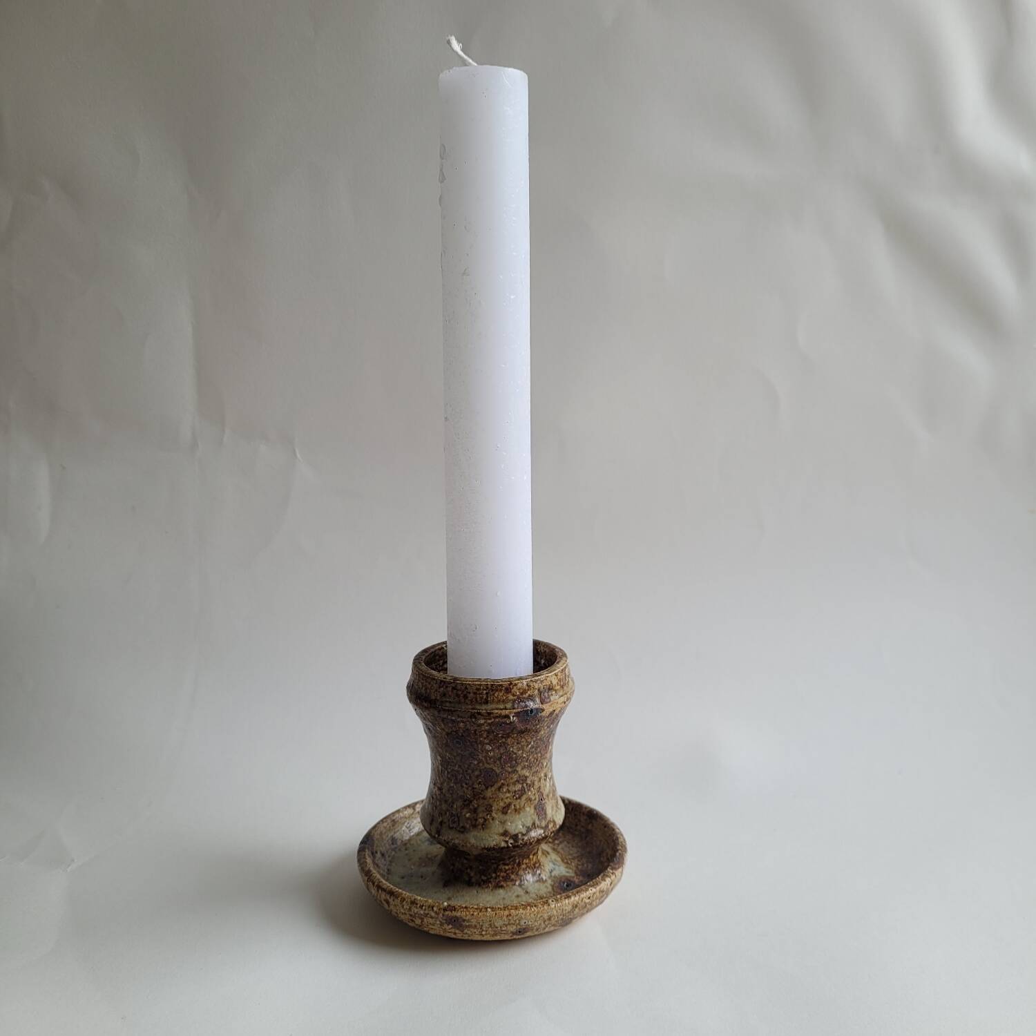 Pyrite stoneware candle holder