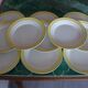 11 assiettes jaune KG Lunéville france