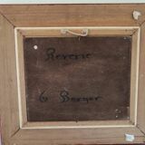 Old oil framed on panel