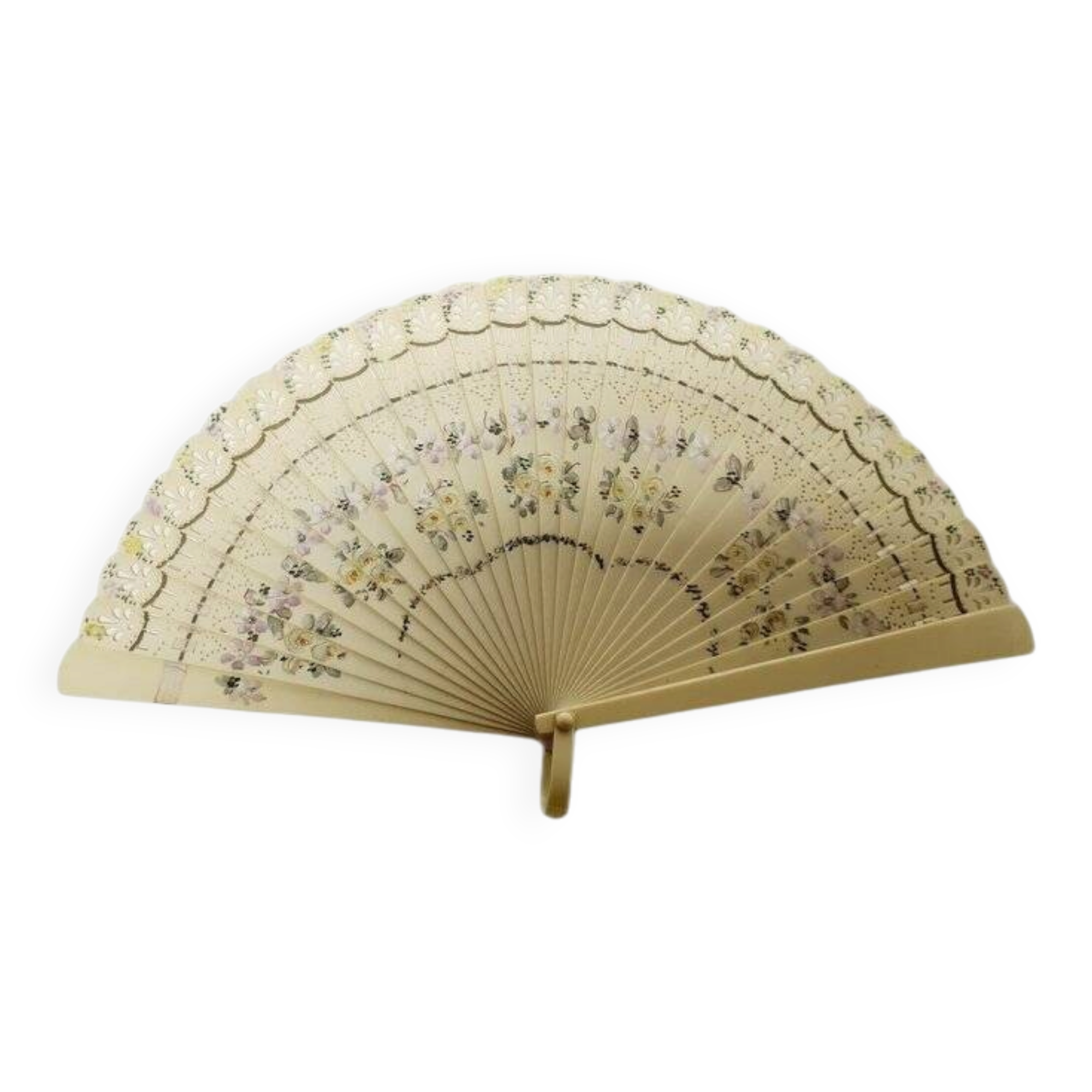 Art Nouveau Polish celluloid fan, 1930s