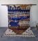 Beni Ouarain “Mosaic” Rug, Deep Blue and Earth, Artist's Piece 3x2M