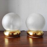 Pair of vintage 1970 Targetti Sankey lamps –