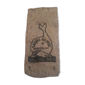 Sac sel salins du midi toile de jute