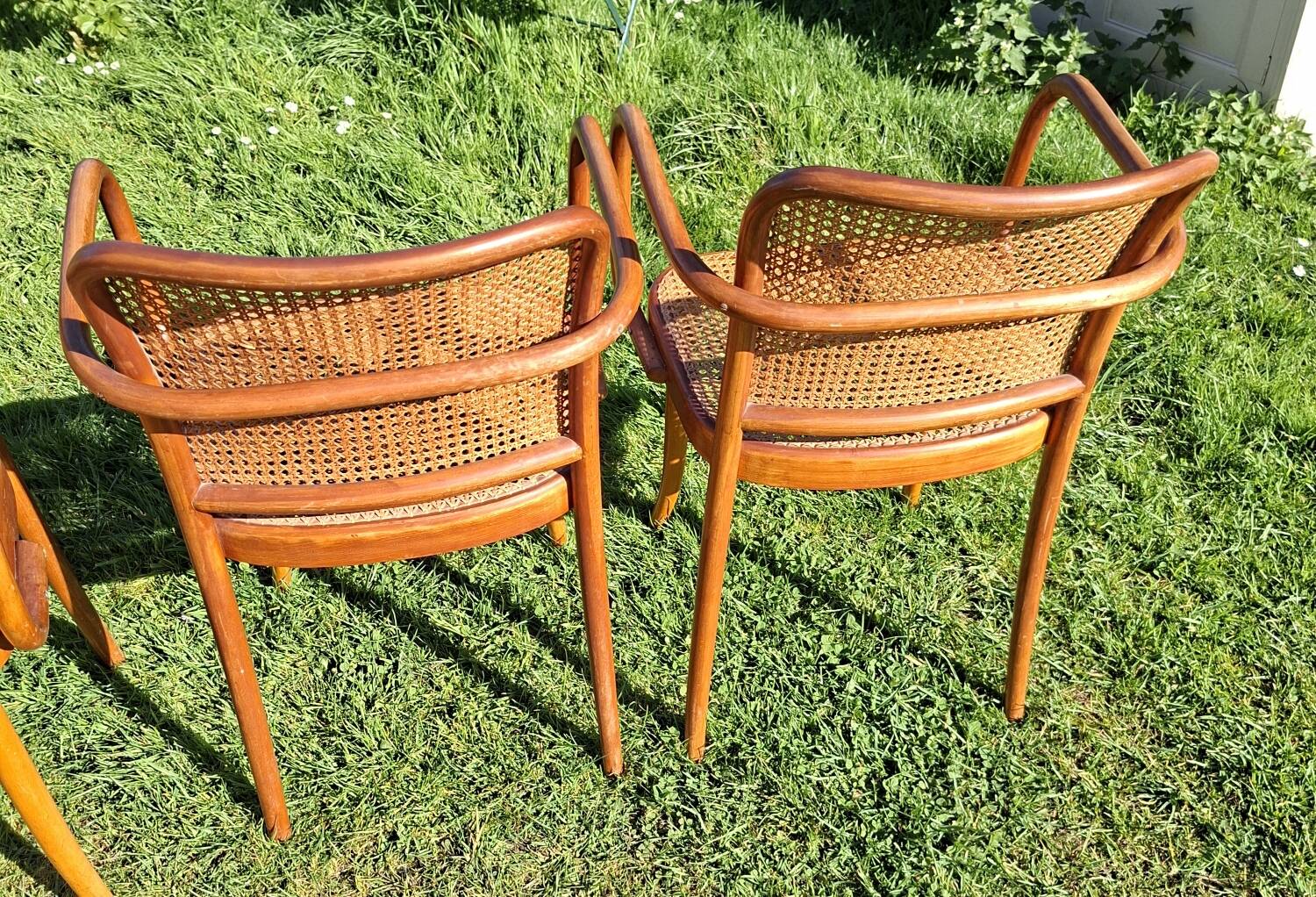 Lot de 4 fauteuils Prague 811 de Thonet
