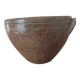 Old bowl in glazed ceramic