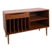 Teak LP kast met lade, TV & mediameubel, dressoir