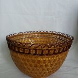 Wicker rattan pendant lampshade