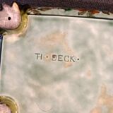 Théodore Deck 19th century glazed earthenware planter