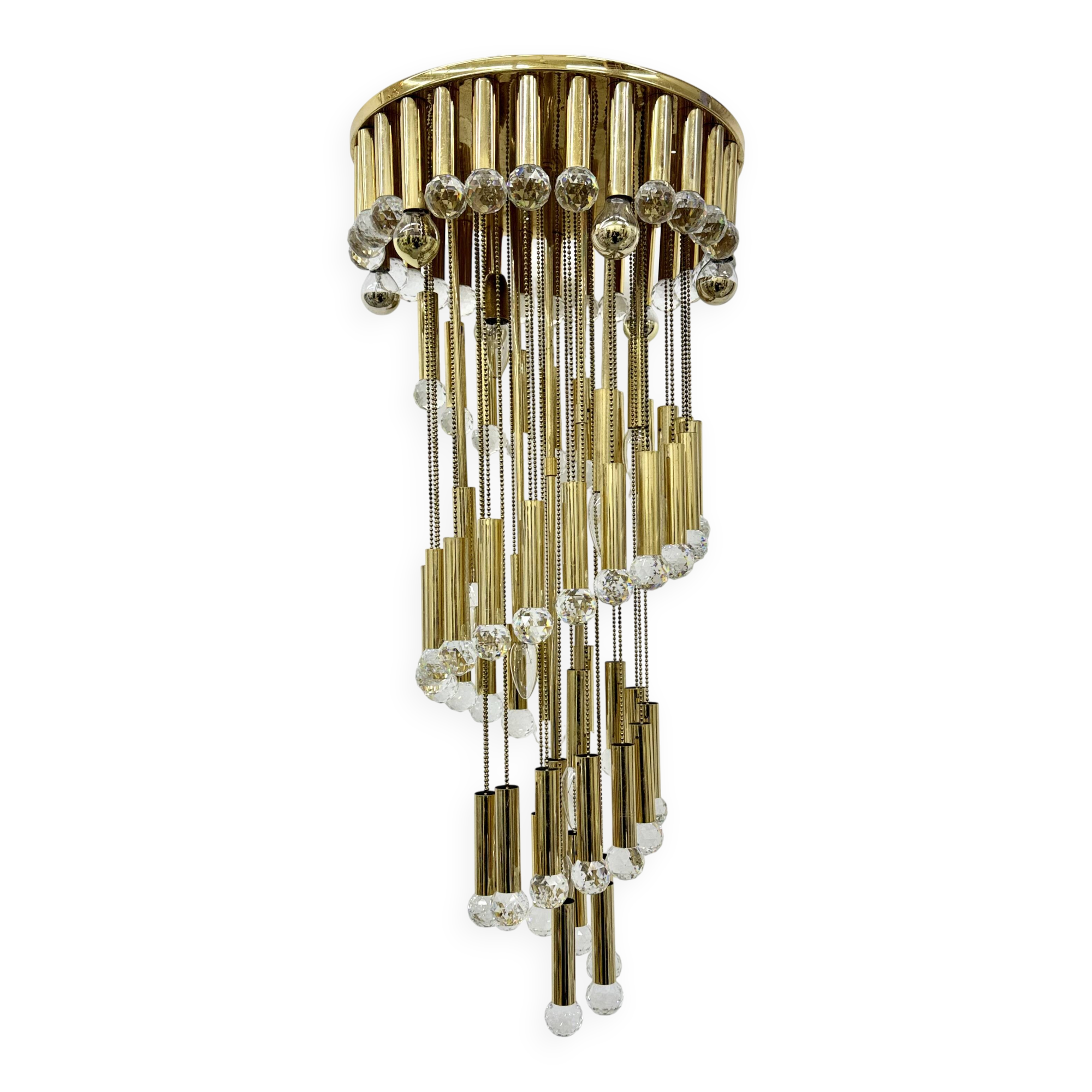 Mid-century design hanging lamp by Ernst Palme , Germany , 1970s