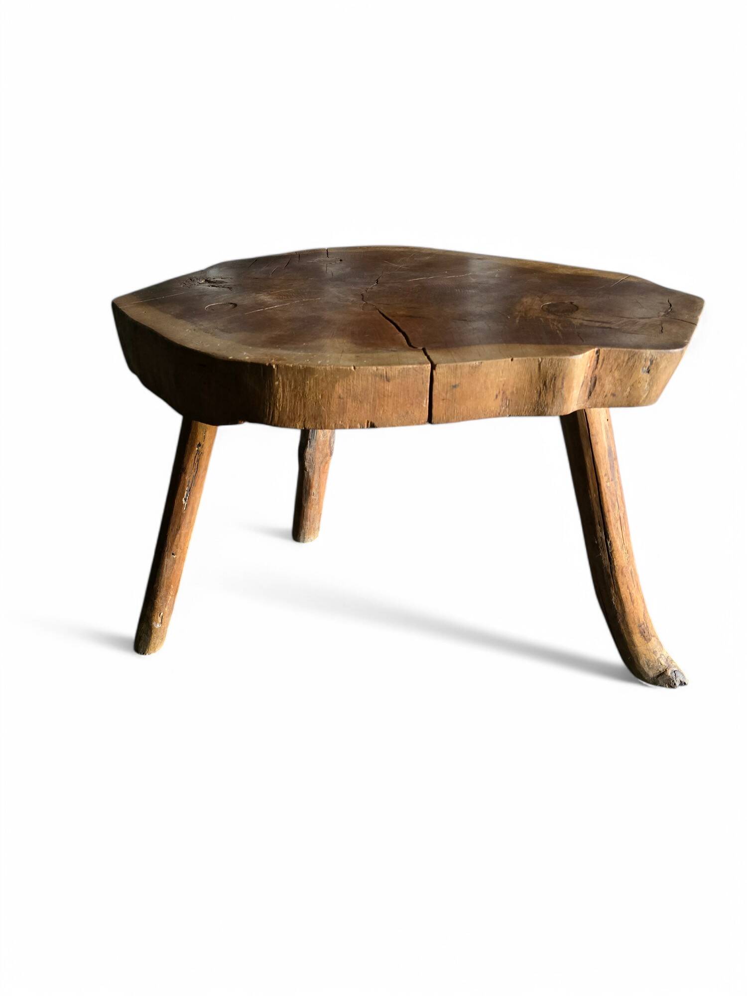 Natural solid wood coffee table