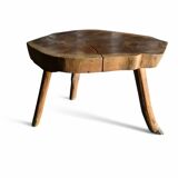 Table basse en bois massif naturel