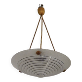 French Vintage Art Deco Style Hanging Ceiling Light – Clichy Glass Shade