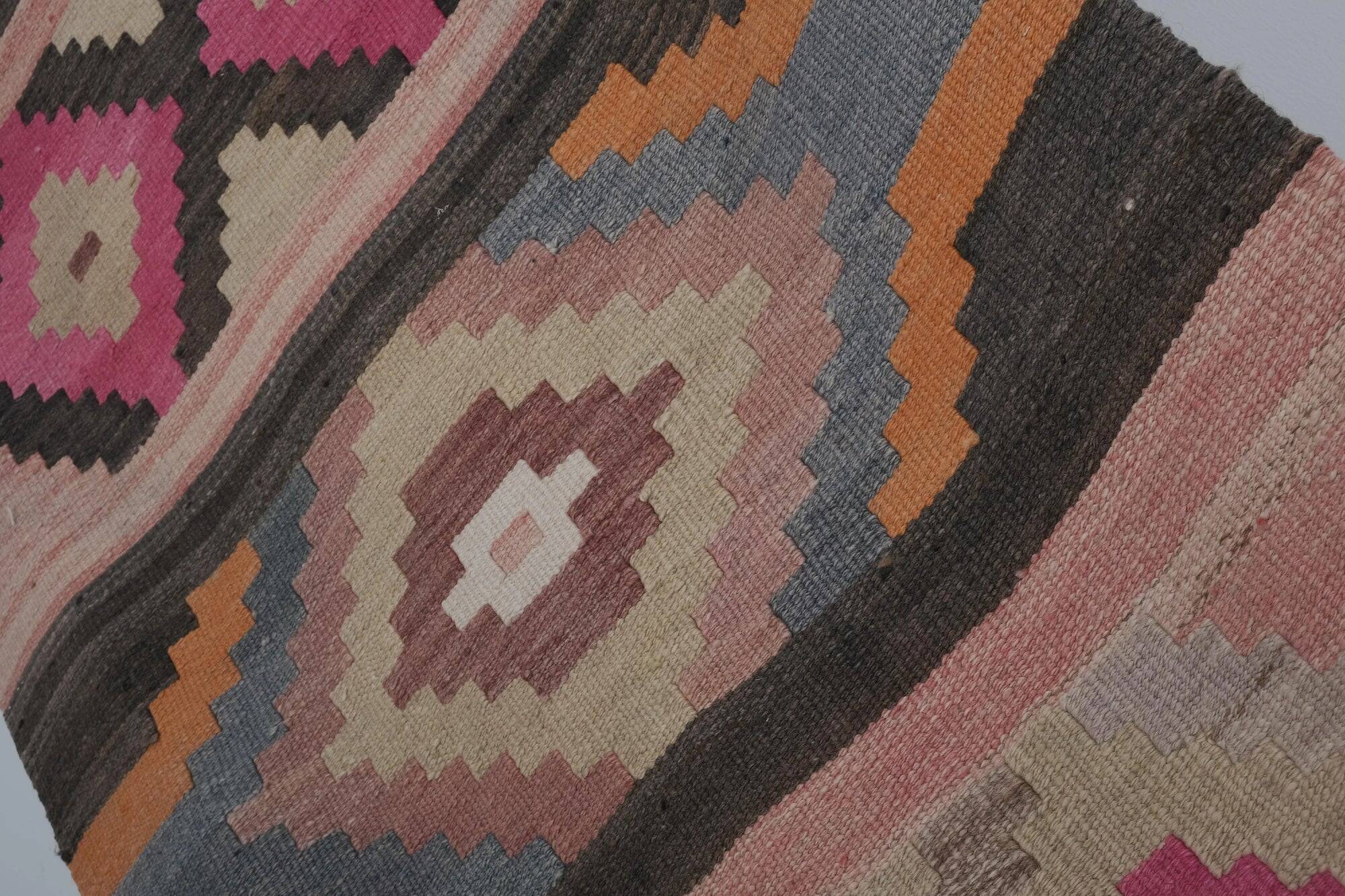 Vintage Turkish hallway rug 78x640 cm