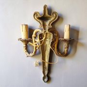 Paire d'appliques en bronze Louis XVI