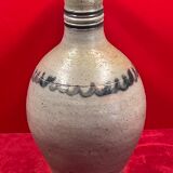 Bouteille à anse eau de vie grès d'Alsace 20ème